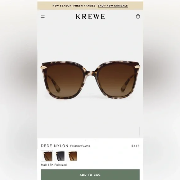 Krewe Dede Nylon Sunglasses - Picture 5 of 5